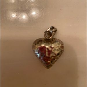 Silver heart pendant